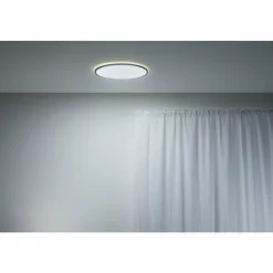 Luminaires Philips Plafonnier Philips WiZ SuperSlim LED Noir, 1 lumière