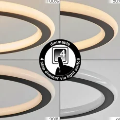 Luminaires Scandinaves-hofstein Plafonnier Phnhealu LED Brun, Couleur bois, 1 lumière