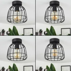 Lampes Industrielles-hofstein Plafonnier Piment Noir, 1 lumière