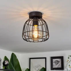 Lampes Industrielles-hofstein Plafonnier Piment Noir, 1 lumière