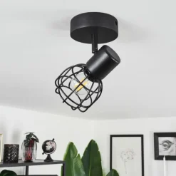 Lampes Industrielles-hofstein Plafonnier Piment Noir, 1 lumière