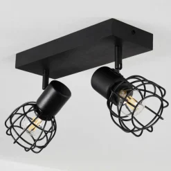 Lampes Industrielles-hofstein Plafonnier Piment Noir, 2 lumières