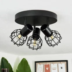 hofstein Plafonnier Piment Noir, 3 lumières