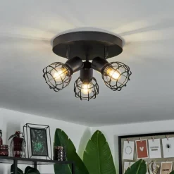 hofstein Plafonnier Piment Noir, 3 lumières