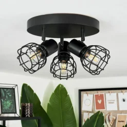 hofstein Plafonnier Piment Noir, 3 lumières