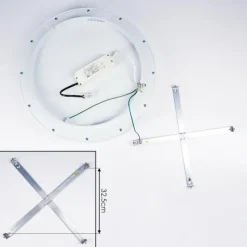 hofstein Plafonnier Pine LED Blanc, 1 lumière