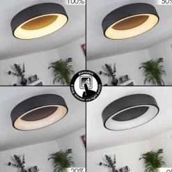 hofstein Plafonnier Pine LED Noir, 1 lumière