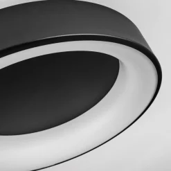 hofstein Plafonnier Pine LED Noir, 1 lumière