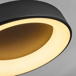 hofstein Plafonnier Pine LED Noir, 1 lumière