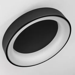 hofstein Plafonnier Pine LED Noir, 1 lumière