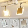 hofstein Plafonnier Piney LED Nickel mat, 2 lumières* Spots Et Projecteurs