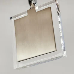 hofstein Plafonnier Piney LED Nickel mat, 2 lumières* Spots Et Projecteurs