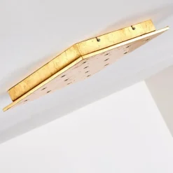 Lampes Dorées-hofstein Plafonnier Pionnat LED Or, 16 lumières