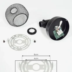 hofstein Plafonnier Pipisu Noir, 1 lumière