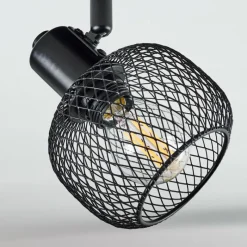 hofstein Plafonnier Pipisu Noir, 1 lumière