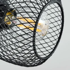 hofstein Plafonnier Pipisu Noir, 4 lumières