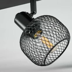 hofstein Plafonnier Pipisu Noir, 2 lumières