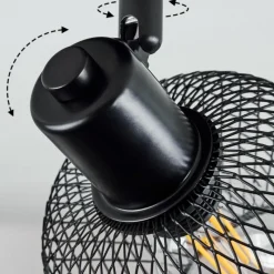 Lampes Vintages & Rétros-hofstein Plafonnier Pipisu Noir, 3 lumières