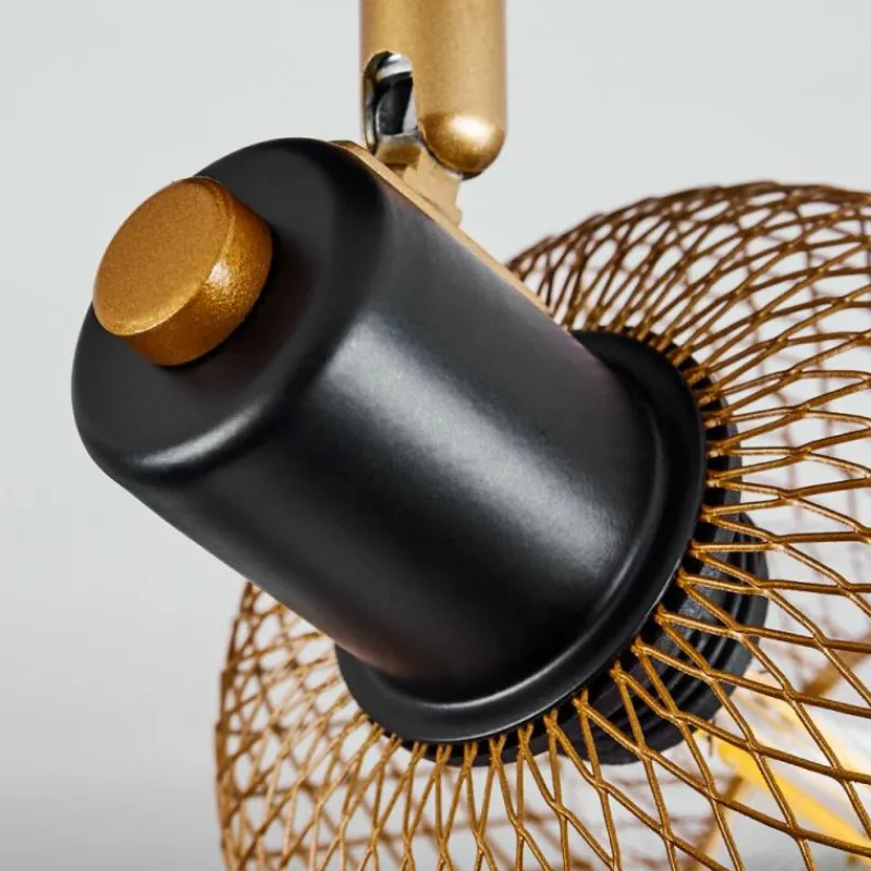 Lampes Dorées-hofstein Plafonnier Pipisu Or, Laiton, Noir, 1 lumière