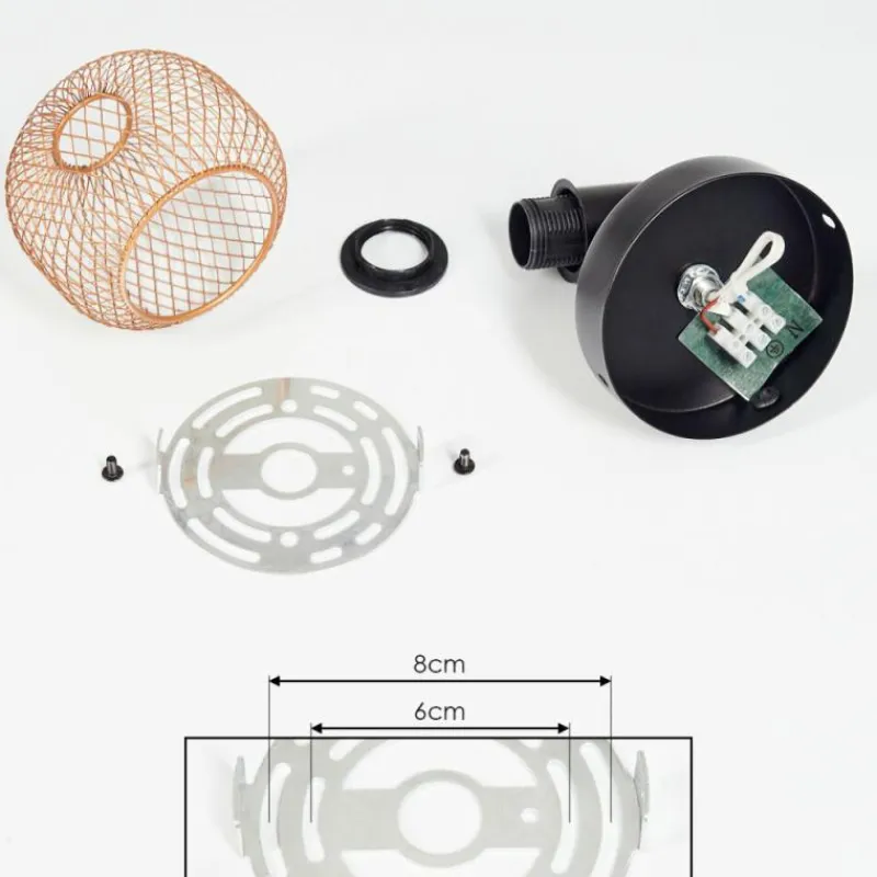 Lampes Dorées-hofstein Plafonnier Pipisu Or, Laiton, Noir, 1 lumière