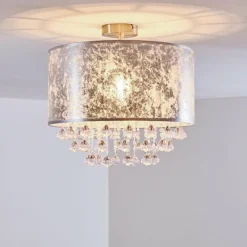 hofstein Plafonnier Pirinoa Argenté, 1 lumière* Plafonniers