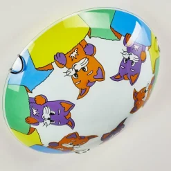 hofstein Plafonnier Pizzy Katze Chrome, Blanc, 2 lumières