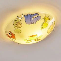 hofstein Plafonnier Pizzy Zoo Chrome, Blanc, 2 lumières