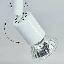 hofstein Plafonnier Planes LED Blanc, 4 lumières