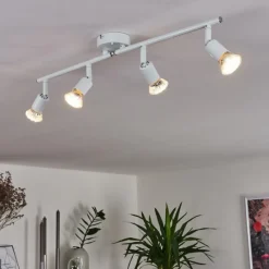 hofstein Plafonnier Planes LED Blanc, 4 lumières