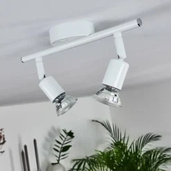 hofstein Plafonnier Planes LED Blanc, 2 lumières* Éclairage Led