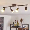Lampes Industrielles-hofstein Plafonnier Planes LED Rouille, 4 lumières