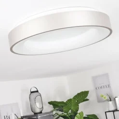 hofstein Plafonnier Playas LED Argenté, Blanc, 1 lumière