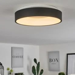 hofstein Plafonnier Playas LED Noir, Blanc, 1 lumière