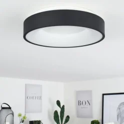 hofstein Plafonnier Playas LED Noir, Blanc, 1 lumière