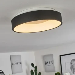 hofstein Plafonnier Playas LED Noir, Blanc, 1 lumière