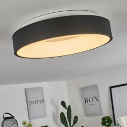 hofstein Plafonnier Playas LED Noir, Blanc, 1 lumière