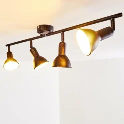 Lampes Dorées-hofstein Plafonnier Polmak Noir doré, 4 lumières