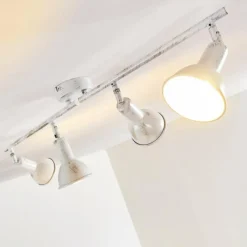 Lampes Dorées-hofstein Plafonnier Polmak Or, Blanc, 4 lumières