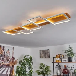 Luminaires Scandinaves-hofstein Plafonnier Pompu LED Blanc, 1 lumière