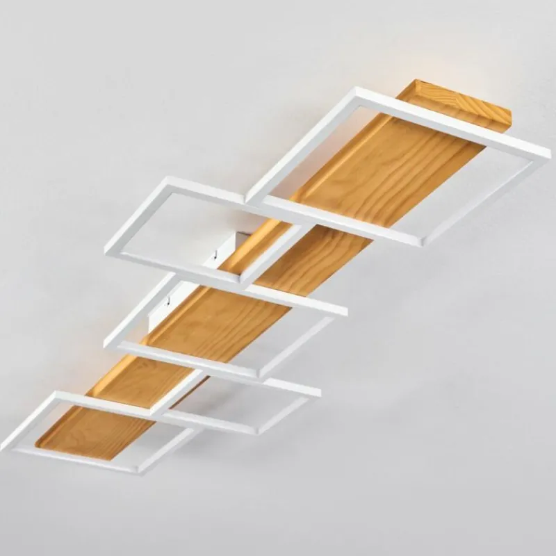 Luminaires Scandinaves-hofstein Plafonnier Pompu LED Blanc, 1 lumière