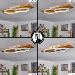 Luminaires Scandinaves-hofstein Plafonnier Pompu LED Écru, Blanc, 1 lumière