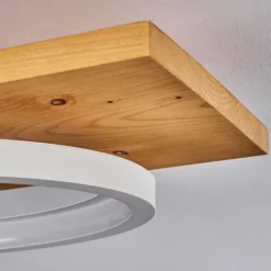 Luminaires Scandinaves-hofstein Plafonnier Pompu LED Écru, Blanc, 1 lumière
