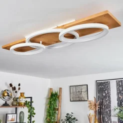 Luminaires Scandinaves-hofstein Plafonnier Pompu LED Écru, Blanc, 1 lumière