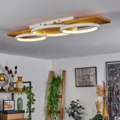 Luminaires Scandinaves-hofstein Plafonnier Pompu LED Écru, Blanc, 1 lumière