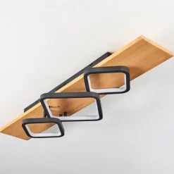 Luminaires Scandinaves-hofstein Plafonnier Pompu LED Écru, Noir, 1 lumière