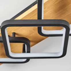 Luminaires Scandinaves-hofstein Plafonnier Pompu LED Écru, Noir, 1 lumière