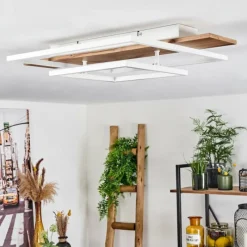 Luminaires Scandinaves-hofstein Plafonnier Pompu LED Écru, Blanc, 1 lumière