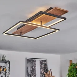 Luminaires Scandinaves-hofstein Plafonnier Pompu LED Écru, Noir, 1 lumière