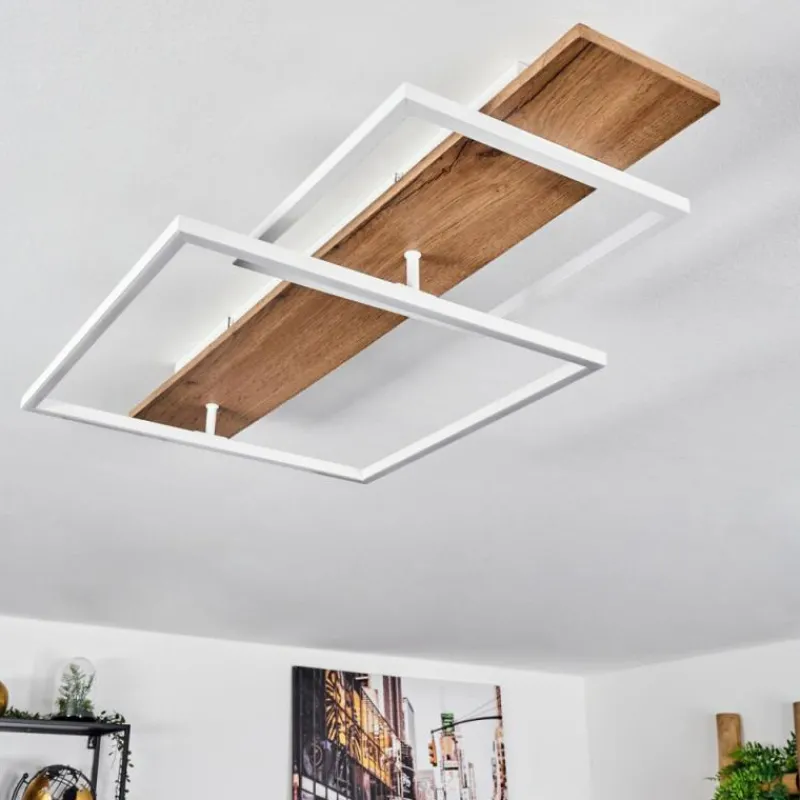 Luminaires Scandinaves-hofstein Plafonnier Pompu LED Écru, Blanc, 1 lumière