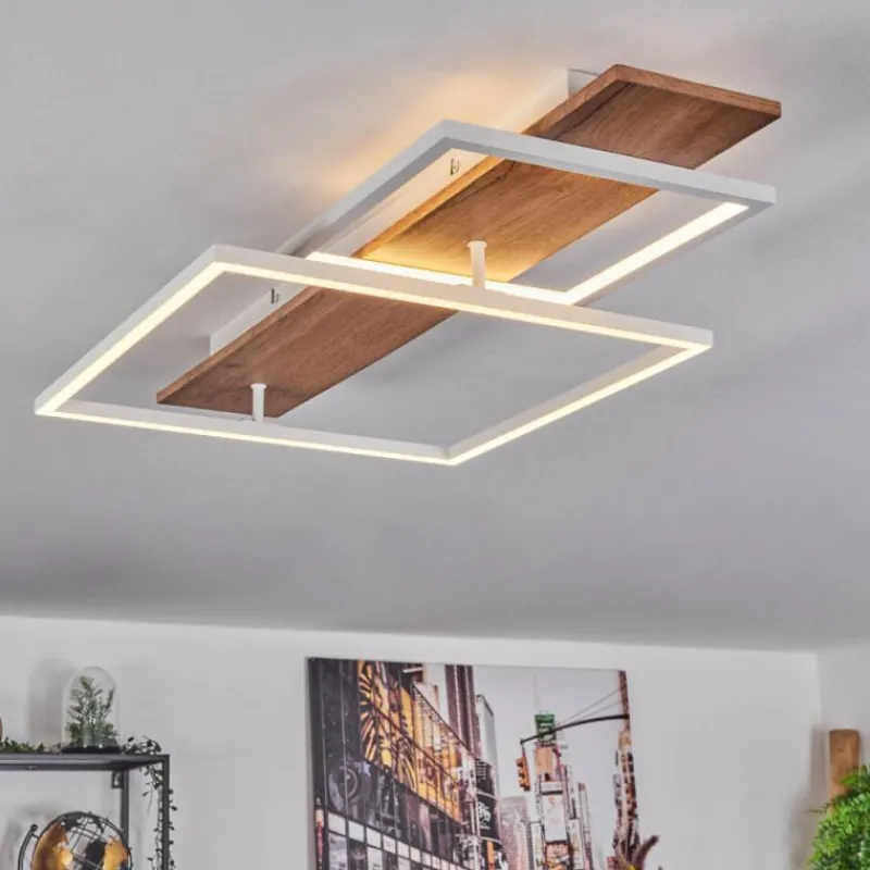 Luminaires Scandinaves-hofstein Plafonnier Pompu LED Écru, Blanc, 1 lumière